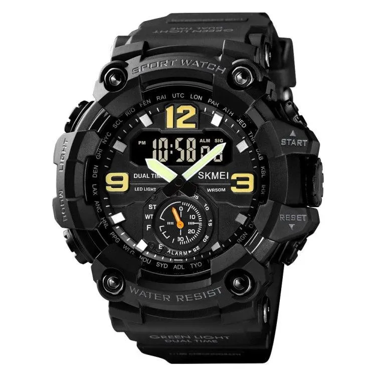 Men's SKMEI 1637 Large Dial Sports Watch - Shockproof Digital Display for Outdoor Adventures