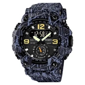 Men's SKMEI 1637 Large Dial Sports Watch - Shockproof Digital Display for Outdoor Adventures