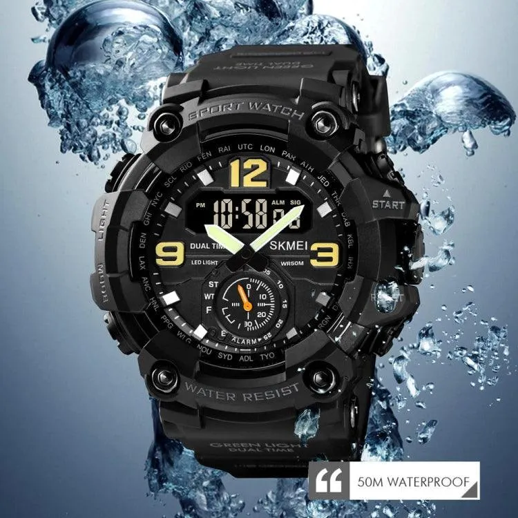 Men's SKMEI 1637 Large Dial Sports Watch - Shockproof Digital Display for Outdoor Adventures