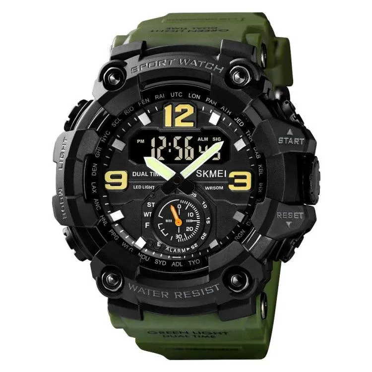 Men's SKMEI 1637 Large Dial Sports Watch - Shockproof Digital Display for Outdoor Adventures