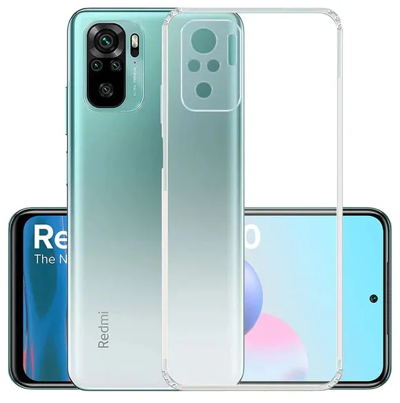 Mi Redmi Note 10 Soft Silicon Transparent Mobile Back Case Cover