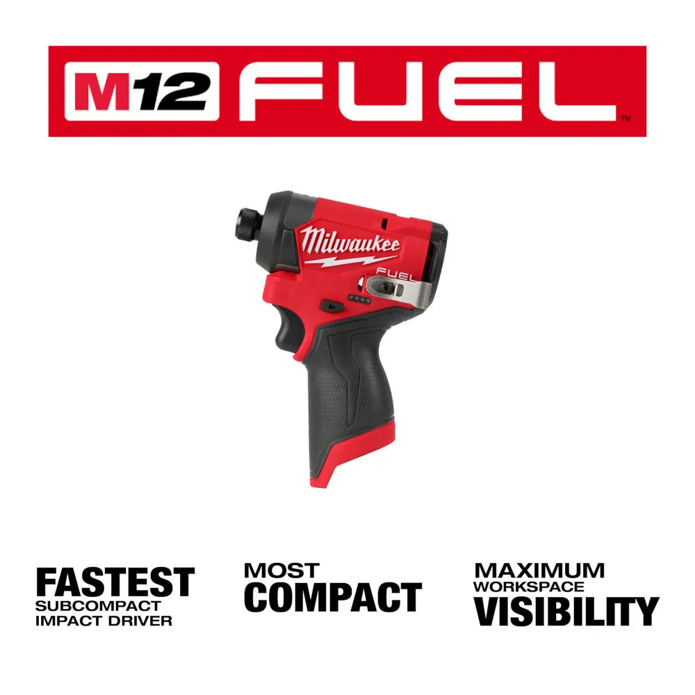 Milwaukee 3453-21 M12 FUEL 12V Brushless Cordless Impact Driver Kit