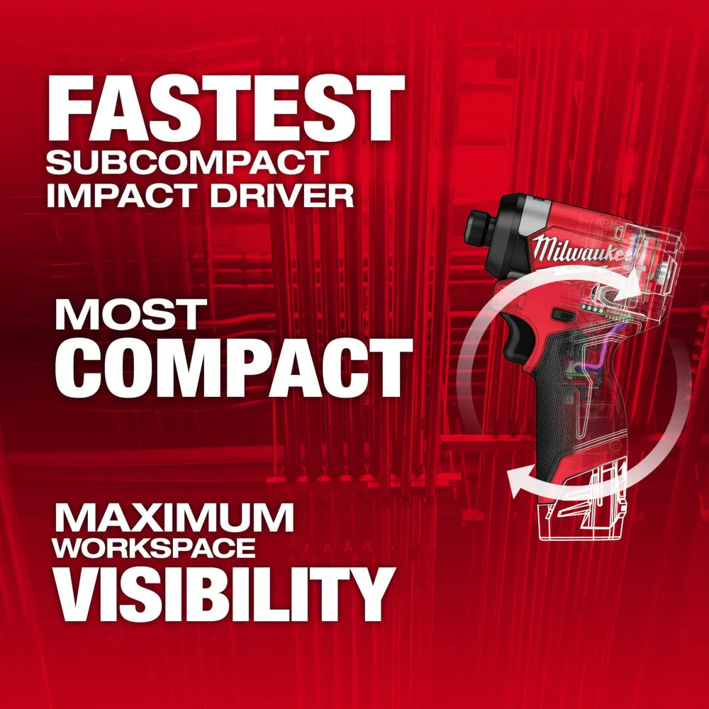 Milwaukee 3453-21 M12 FUEL 12V Brushless Cordless Impact Driver Kit