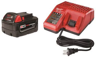 Milwaukee M18 Redlithium 3.0Ah Multi-Voltage Battery Starter Kit