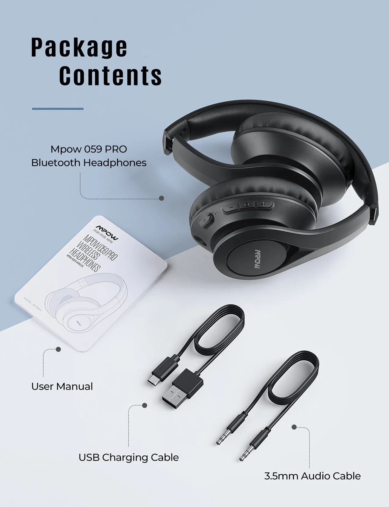 Mpow 059 Pro/Lite Bluetooth Headphones