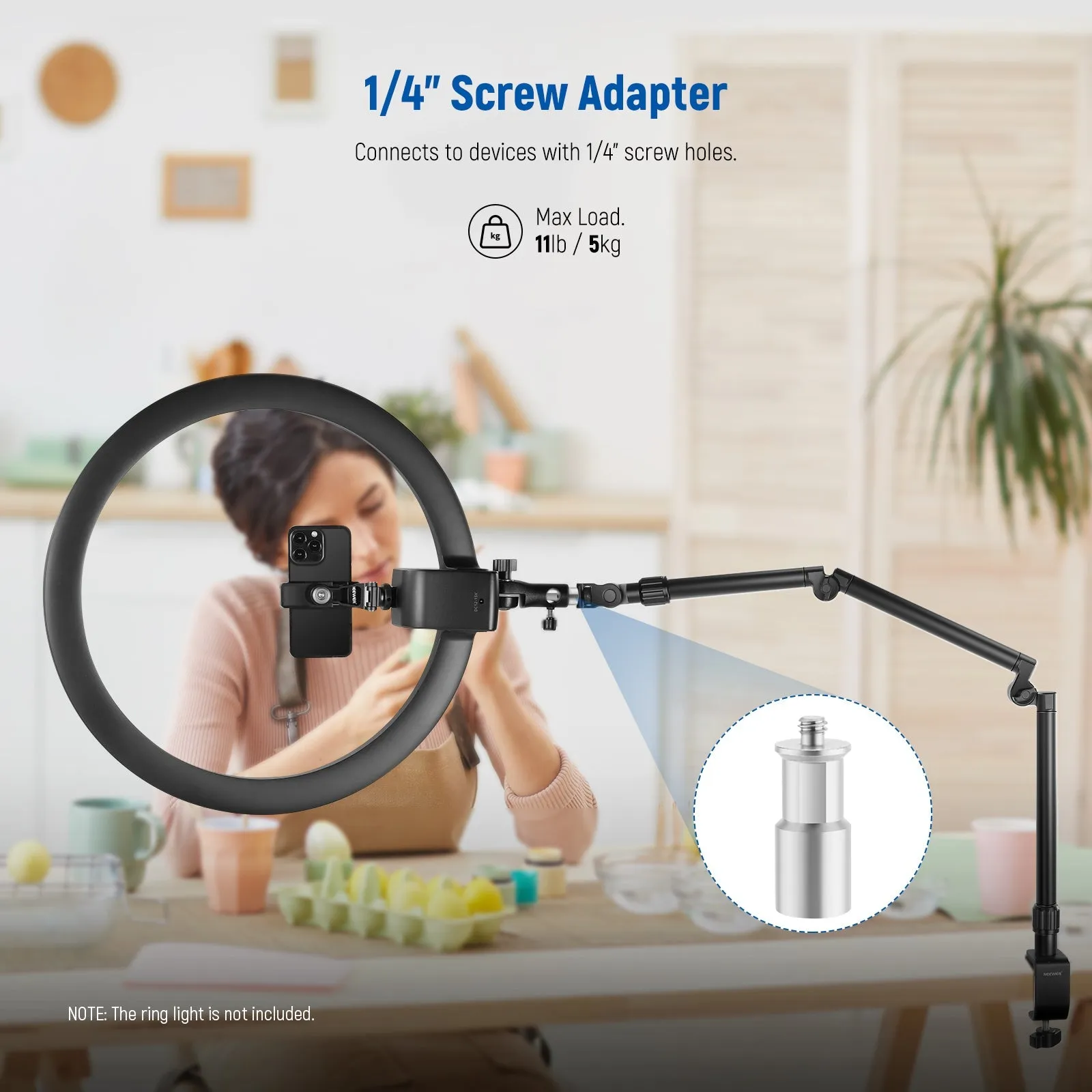 NEEWER C Clamp Webcam Stand Camera Mount