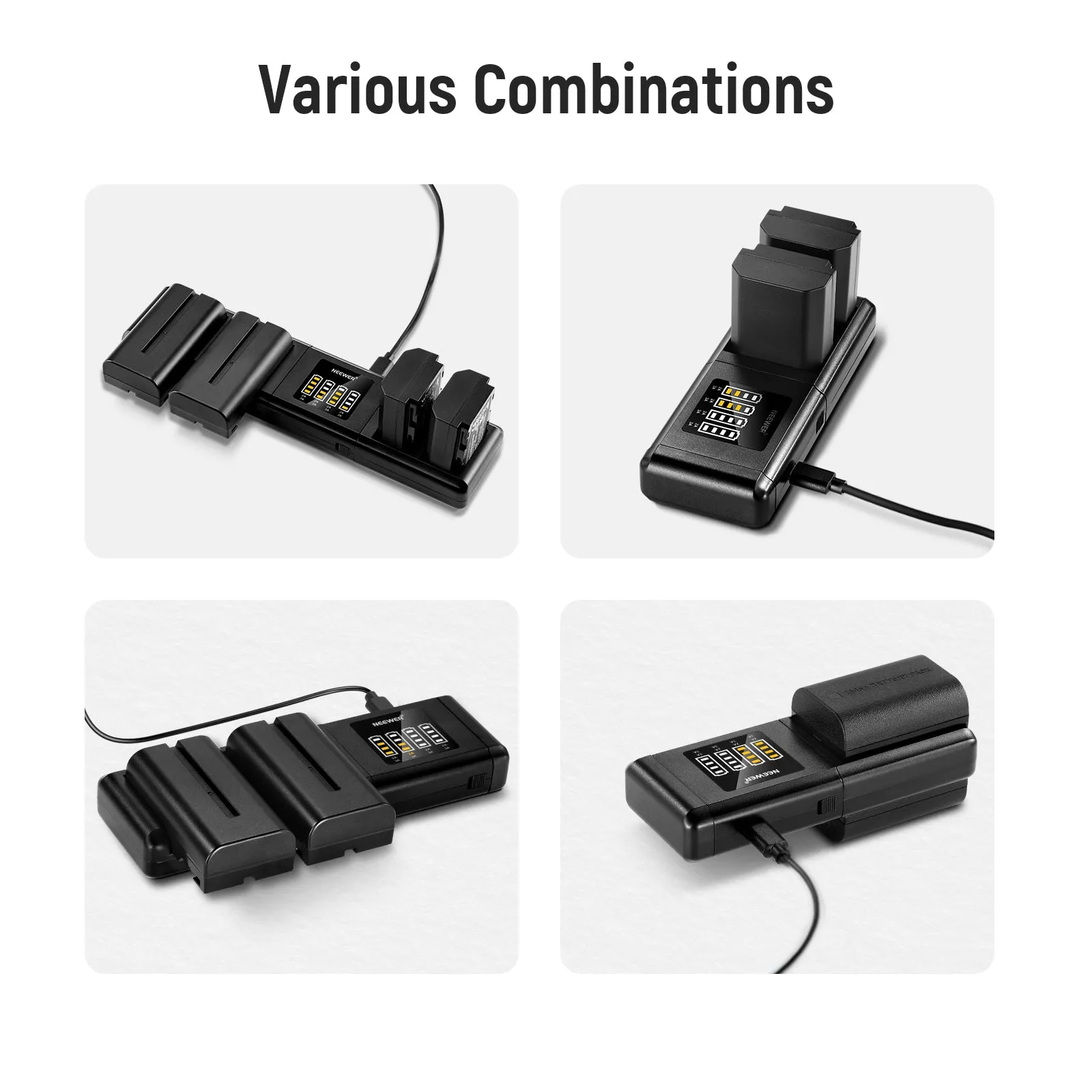 NEEWER SN4 Modular Camera Battery Charger