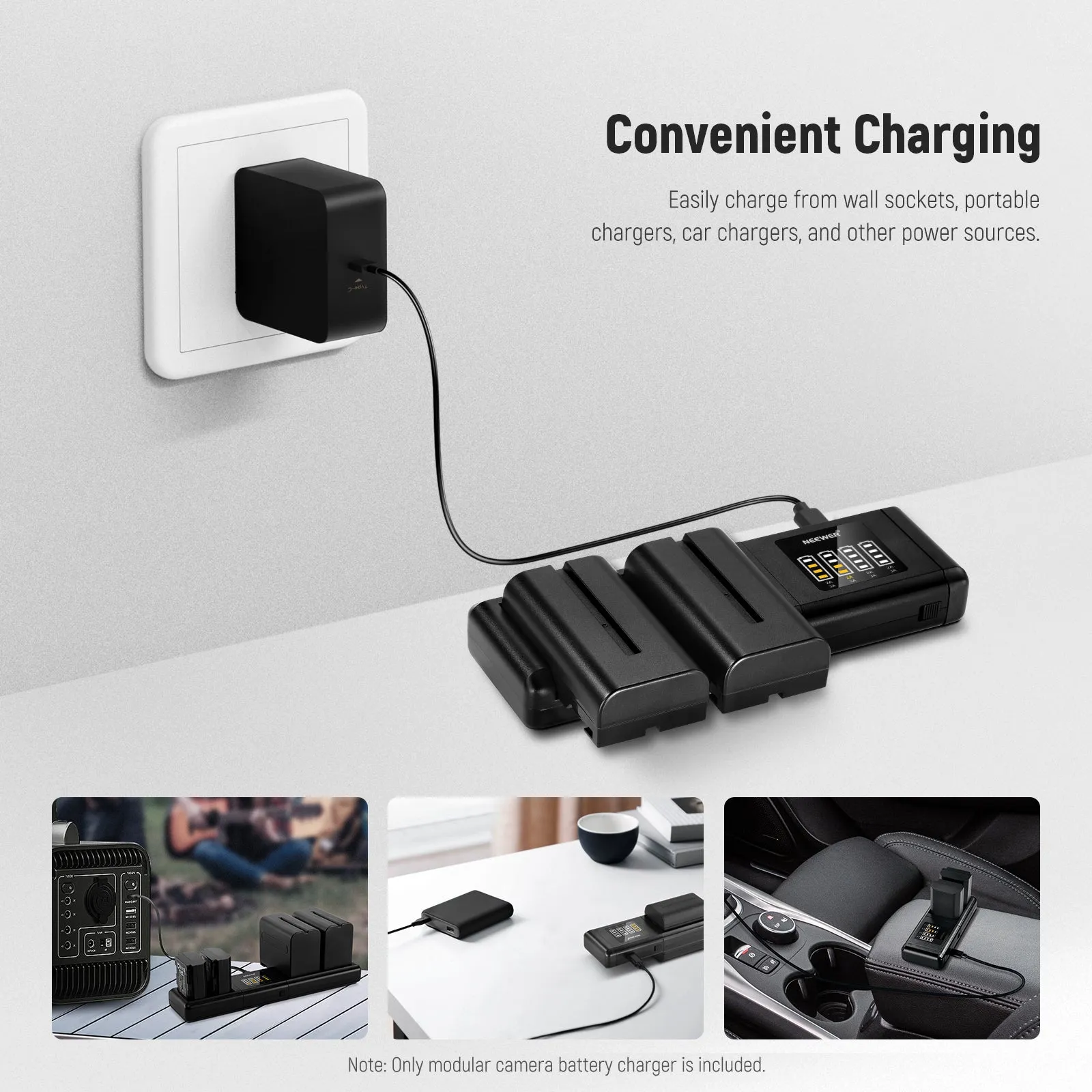 NEEWER SN4 Modular Camera Battery Charger