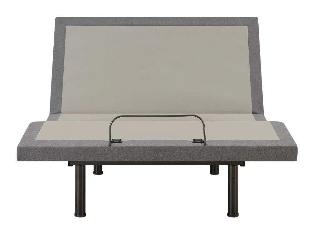 Negan Gray/Black Queen Adjustable Bed Base