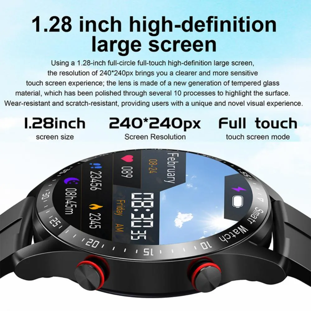 New ECG PPG Bluetooth Call Smart Watch Men Smart Clock Sports Fitness Tracker Smartwatch For Android IOS PK I9 Smart Watch