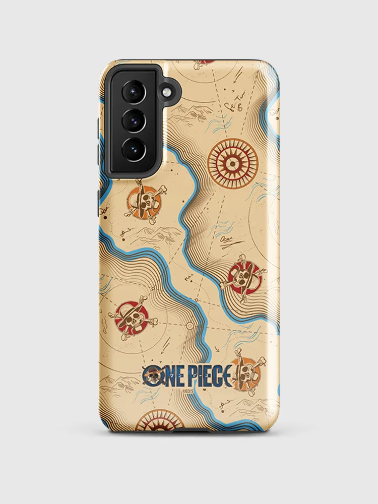 One Piece Map Pattern Samsung Tough Case