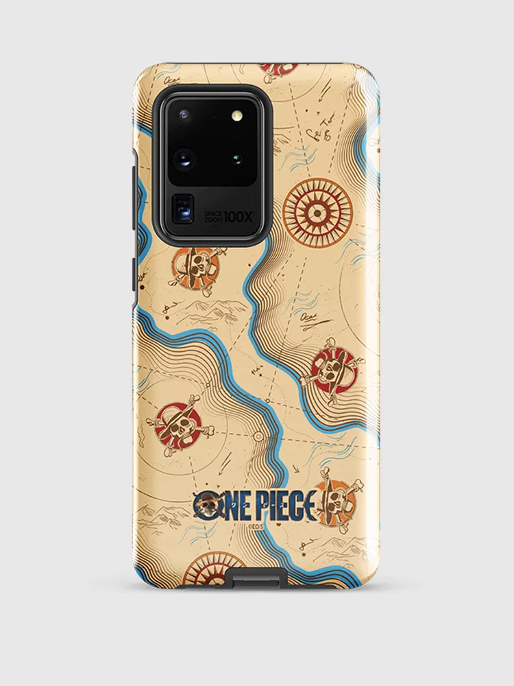 One Piece Map Pattern Samsung Tough Case