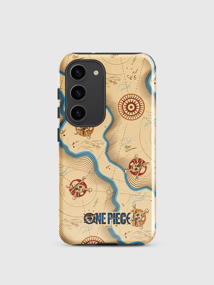 One Piece Map Pattern Samsung Tough Case