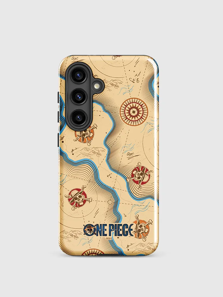 One Piece Map Pattern Samsung Tough Case