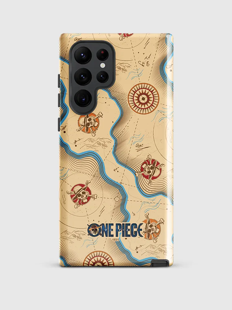 One Piece Map Pattern Samsung Tough Case