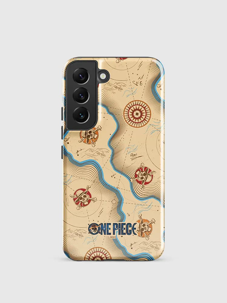 One Piece Map Pattern Samsung Tough Case