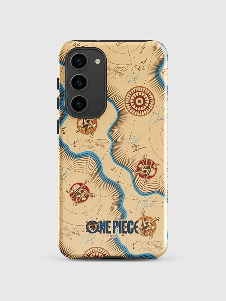 One Piece Map Pattern Samsung Tough Case