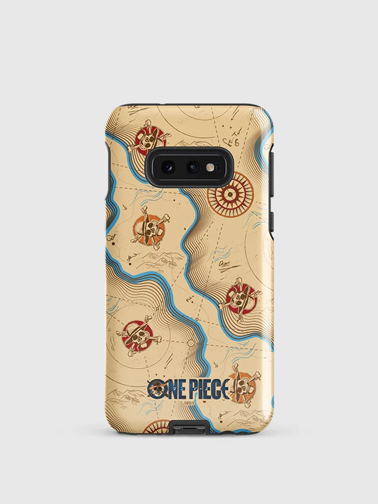 One Piece Map Pattern Samsung Tough Case