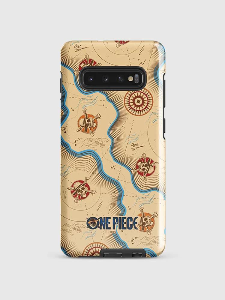 One Piece Map Pattern Samsung Tough Case