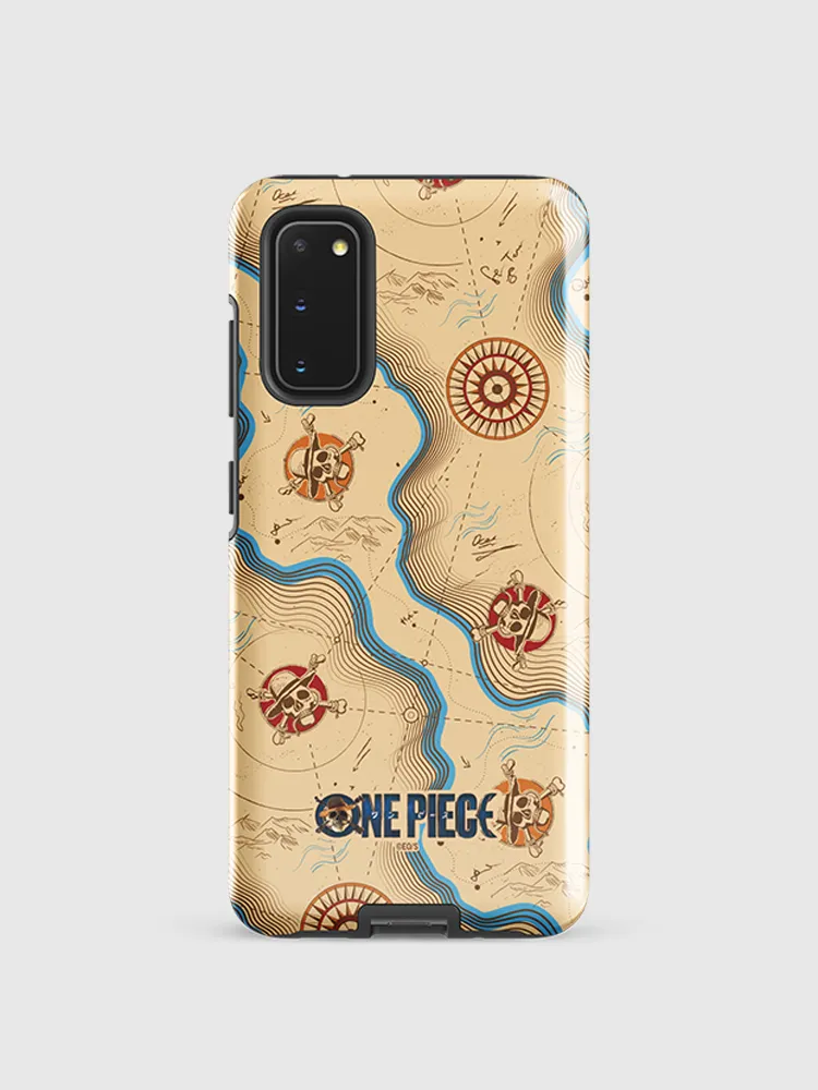 One Piece Map Pattern Samsung Tough Case