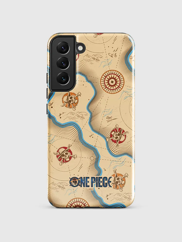 One Piece Map Pattern Samsung Tough Case