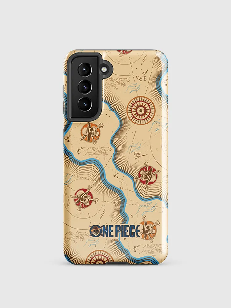 One Piece Map Pattern Samsung Tough Case