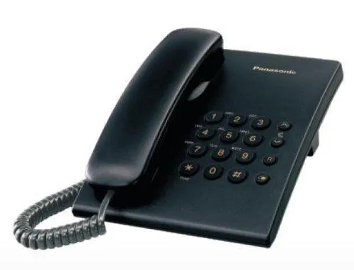 Panasonic Single Line KX-TS500MXBD Corded Phone (Black)