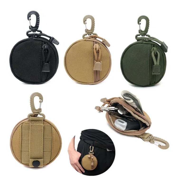 Pocket Portable Mini Coin Bag Key Ring Waist Bag(Army Green)