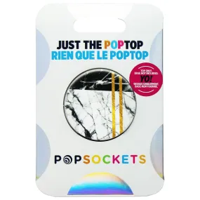 PopSocket (Top Only) Swappable Top for PopGrip - Deco Marble Bk