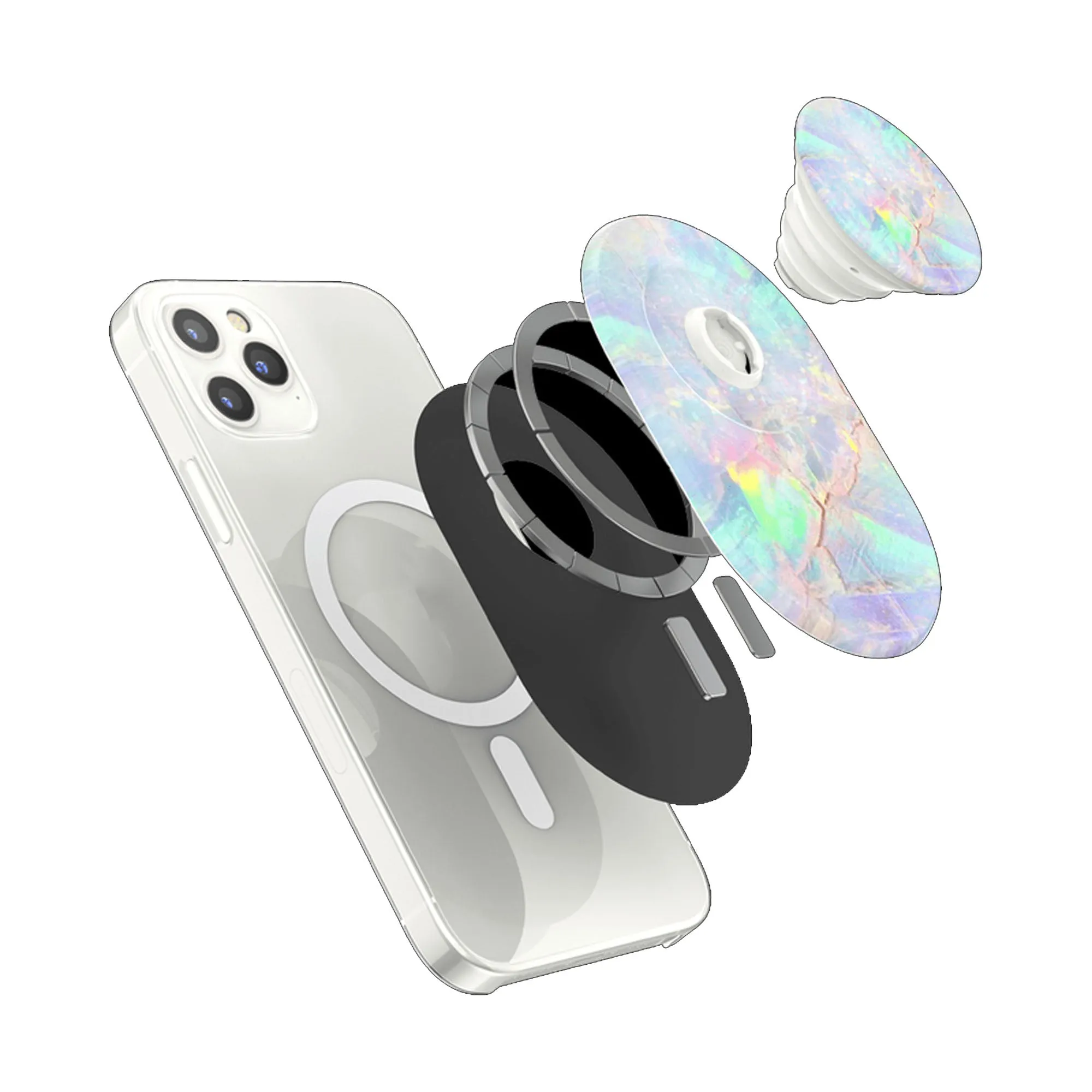 PopSockets Popgrip for Magsafe Magnetic phone grip and stand - Opal (Barcode : 840173715758 )