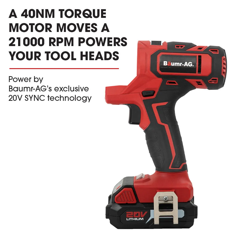 Powerful Cordless 3in1 Combi-Tool Kit 20V SYNC | Baumr-AG