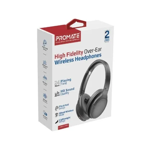 Promate Wireless Headphone, Black