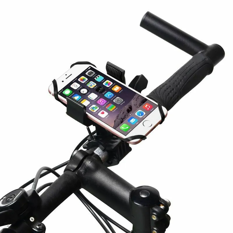 PROWheelX™ Silicone Shockproof Bike Cell Phone Holder | Motorcyle Cycling Handlebar Mount