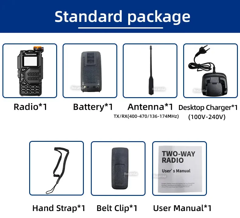 Quansheng UV K5 Walkie Talkie Portable Radio Am Fm Two Way Radio Commutator Station Amateur Ham Wireless Set Long Range Receiver