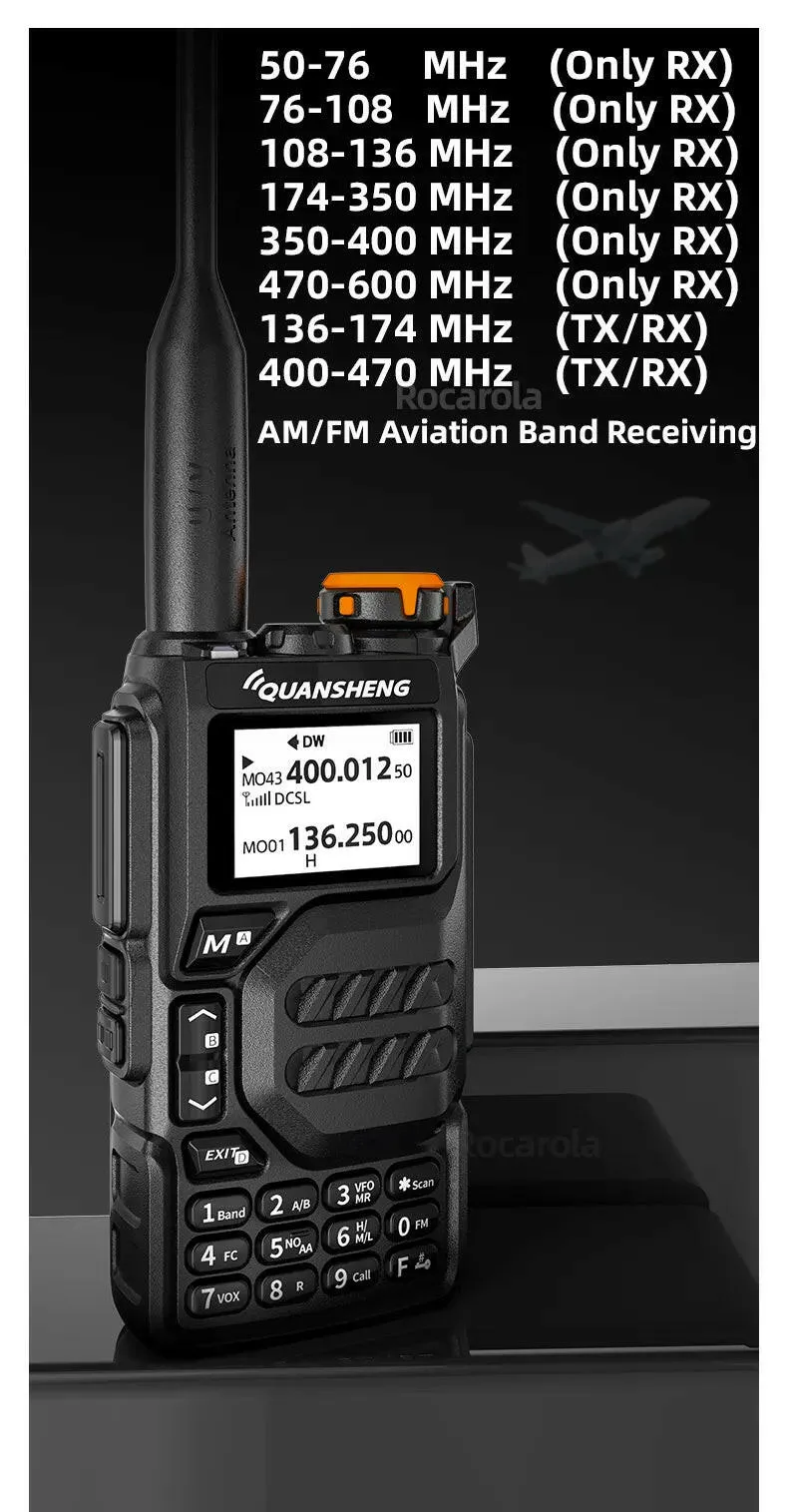 Quansheng UV K5 Walkie Talkie Portable Radio Am Fm Two Way Radio Commutator Station Amateur Ham Wireless Set Long Range Receiver