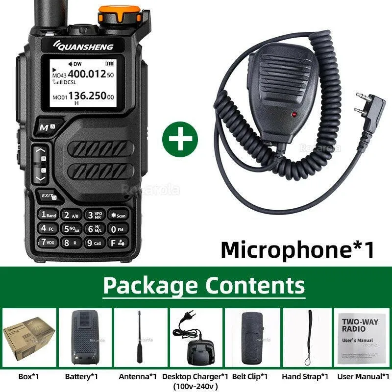 Quansheng UV K5 Walkie Talkie Portable Radio Am Fm Two Way Radio Commutator Station Amateur Ham Wireless Set Long Range Receiver