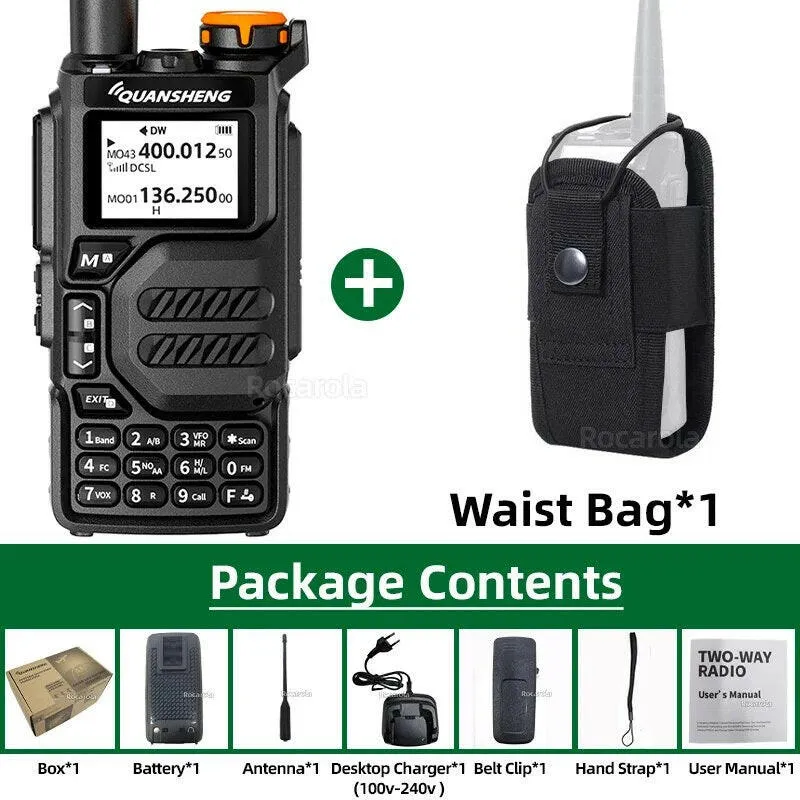 Quansheng UV K5 Walkie Talkie Portable Radio Am Fm Two Way Radio Commutator Station Amateur Ham Wireless Set Long Range Receiver