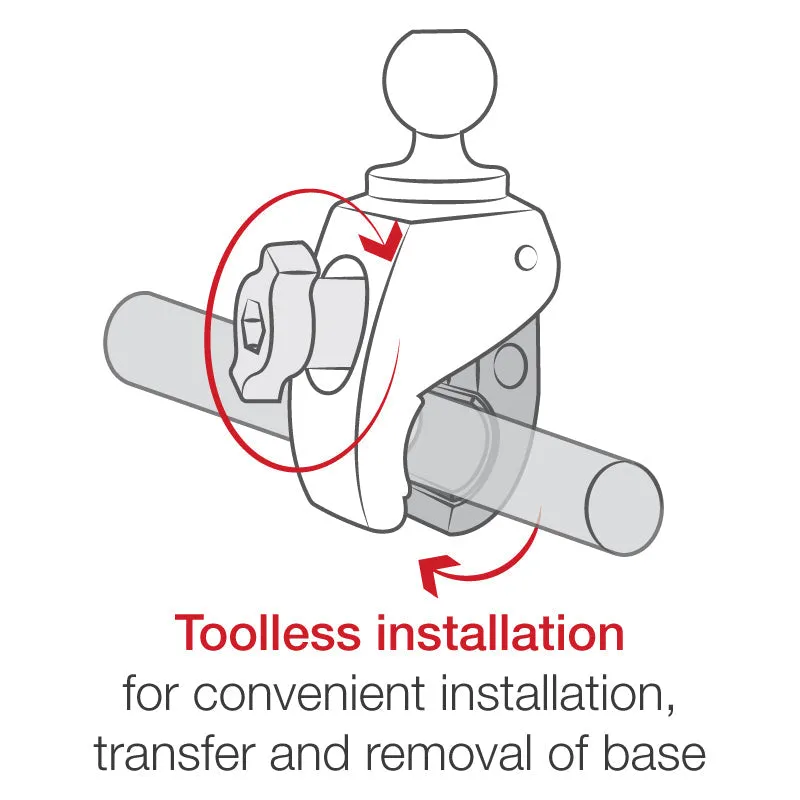 RAM® Finger-Grip™ with Tough-Claw™ Small Clamp Mount & RAM® Roto-View™