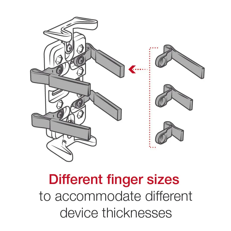 RAM® Finger-Grip™ with Tough-Claw™ Small Clamp Mount & RAM® Roto-View™