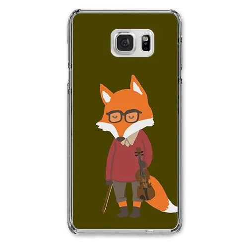 Red Fox Violinist Designer Phone Cases