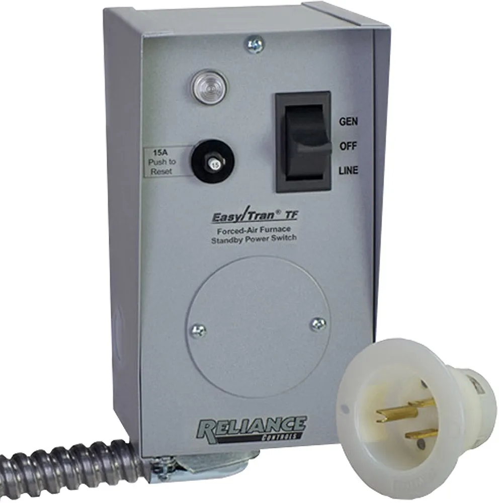 Reliance TF151W 15A Easy/Tran Furnace Transfer Switch - Gray