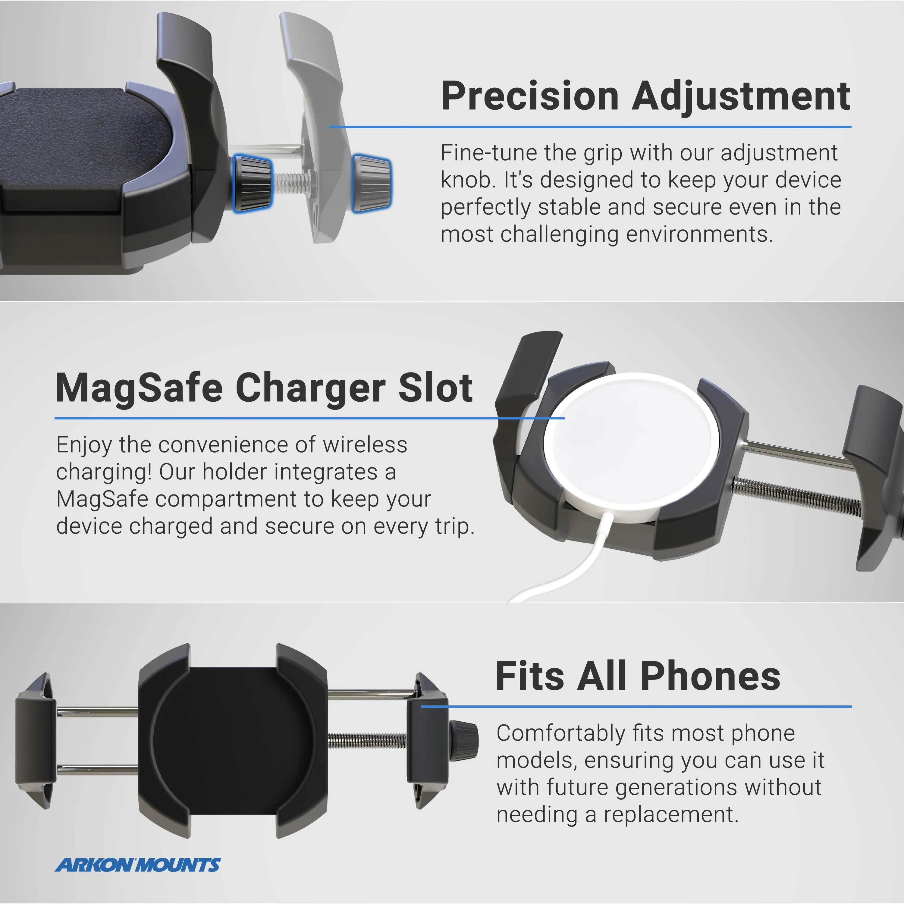 RoadVise® Clamp Mount with RoadVise® Ultra Holder