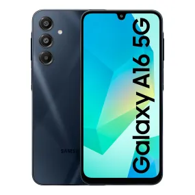 Samsung Galaxy A16 5G (Blue Black, 8GB RAM, 128GB Storage) | Super AMOLED | 50MP Triple Camera with Ultra Wide Lens | 6 OS & 6 Years Security Updates | IP54 | Tap & Pay | 5000mAh