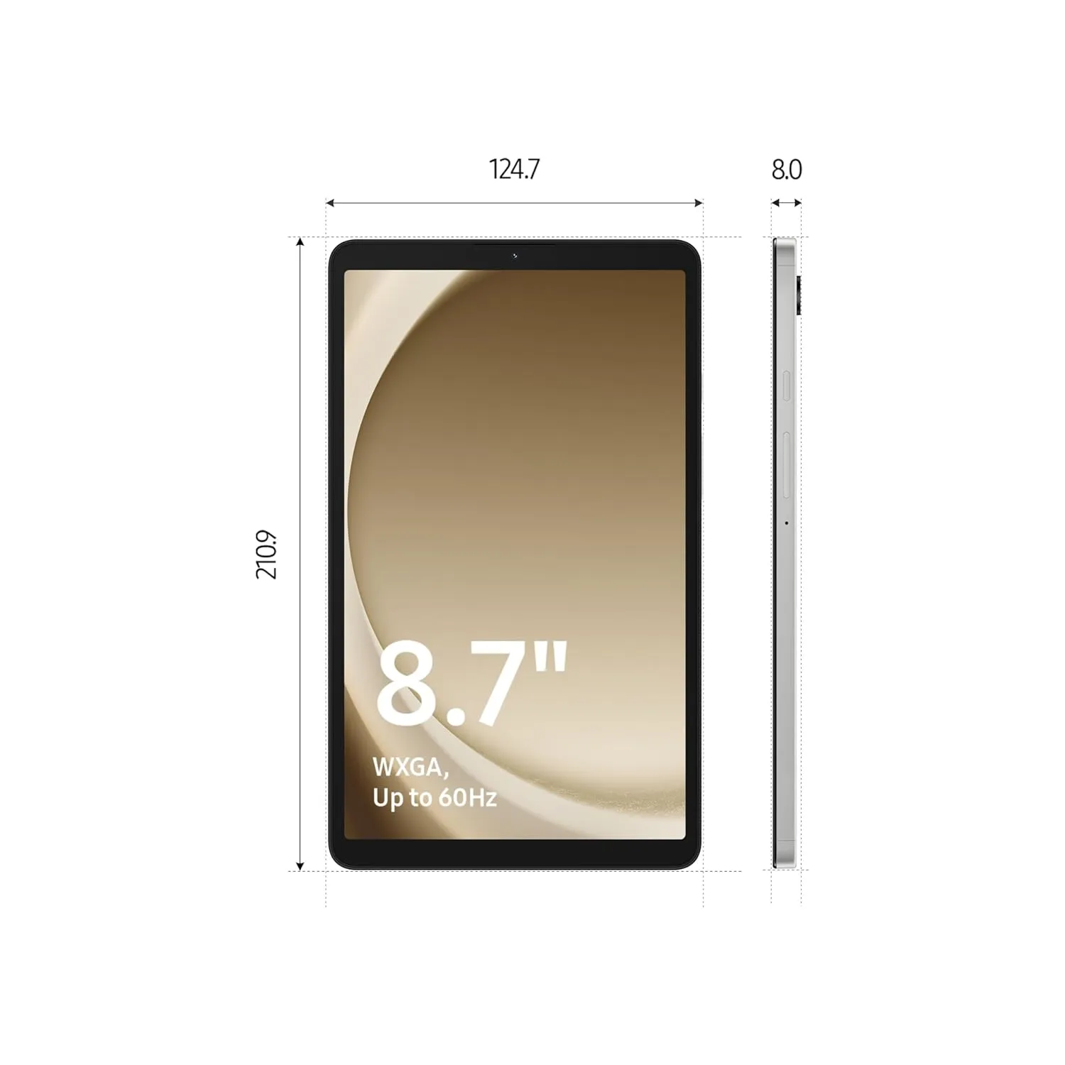 Samsung Galaxy Tab A9 22.10 cm (8.7 inch) Display, RAM 4 GB, ROM 64 GB Expandable, Wi-Fi 4G, Tablet, Graphite