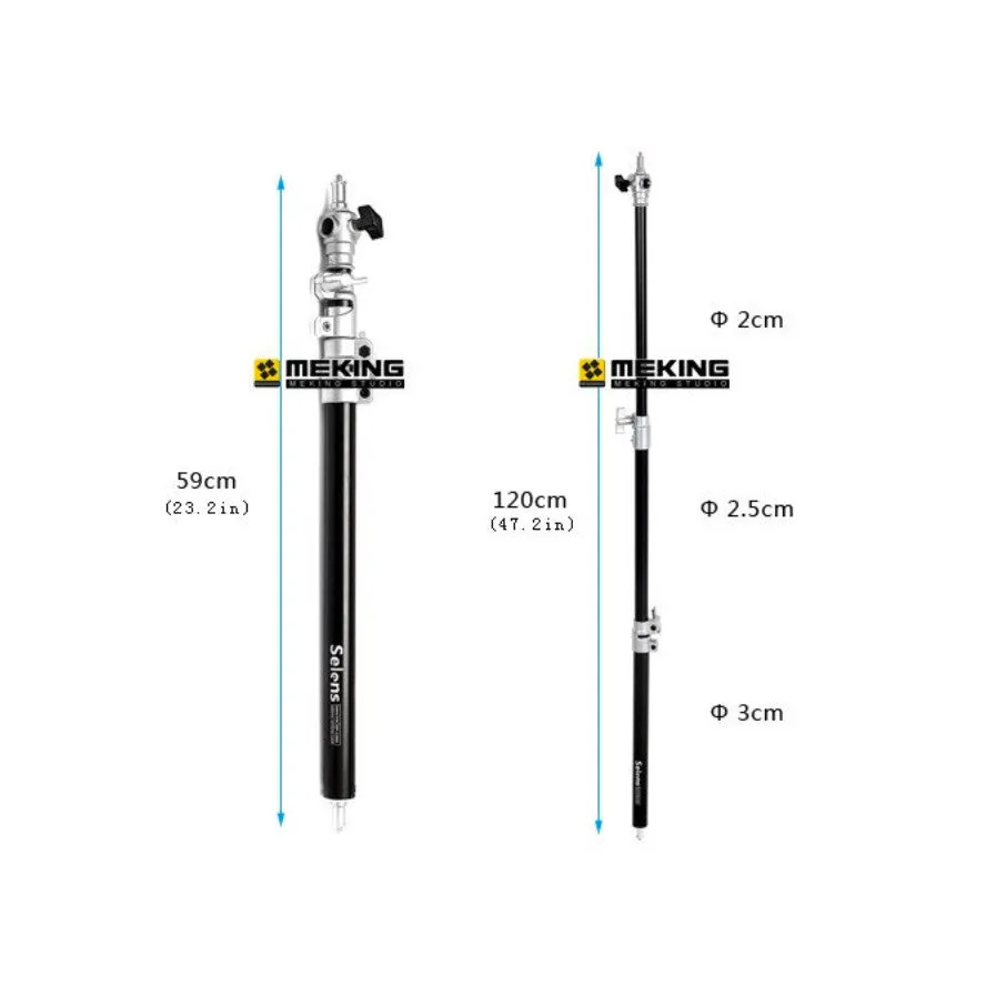 Selens (Meking) 1.2M Air-Cushion Handheld Boom Pole (Floor Stock/Pick Up Only)