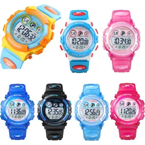 SKMEI Kids Digital Watch, 50M Waterproof, Sports, LED Light