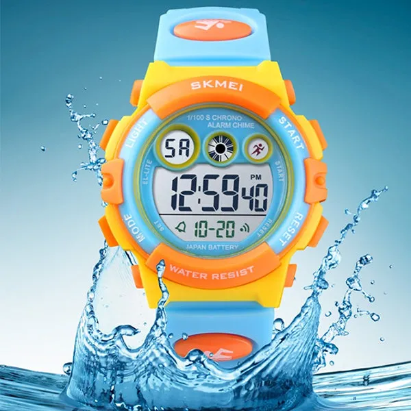 SKMEI Kids Digital Watch, 50M Waterproof, Sports, LED Light