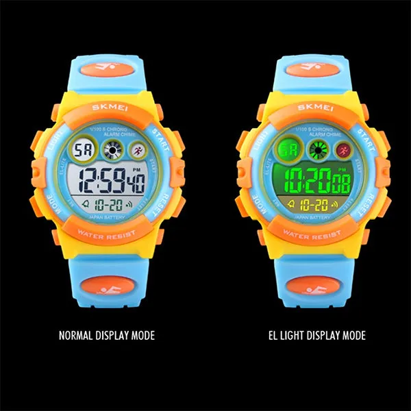 SKMEI Kids Digital Watch, 50M Waterproof, Sports, LED Light