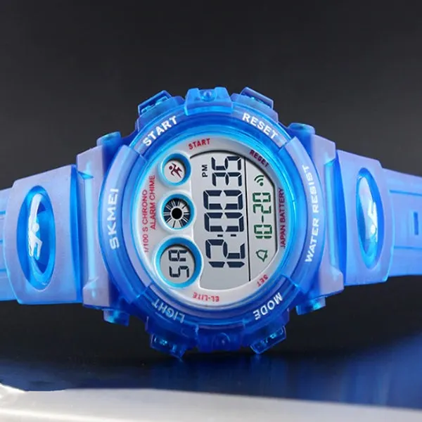 SKMEI Kids Digital Watch, 50M Waterproof, Sports, LED Light