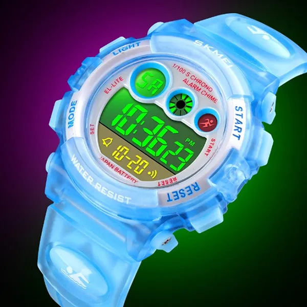 SKMEI Kids Digital Watch, 50M Waterproof, Sports, LED Light